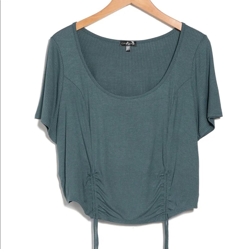 Curvy Sense Double Ruched Top - Picture 4 of 6